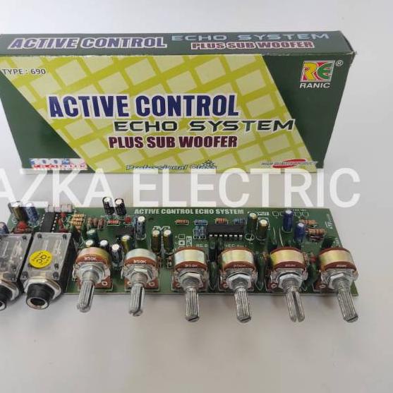 ✸ Kit Tone Control Stereo Mic Echo Subwoofer ➨