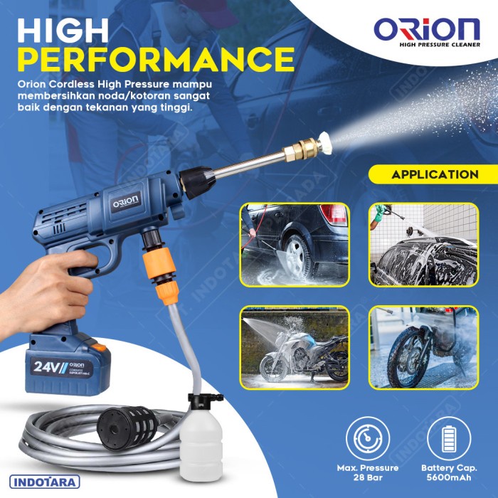 ALAT STEAM CUCI MOTOR & MOBIL JET CLEANER BATERAI - ORION SUPERJET100C #ORIGINAL
