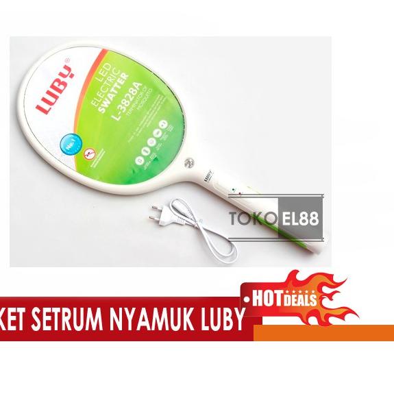 Promo Raket Pengusir Nyamuk Setrum Listrik Luby L3828A