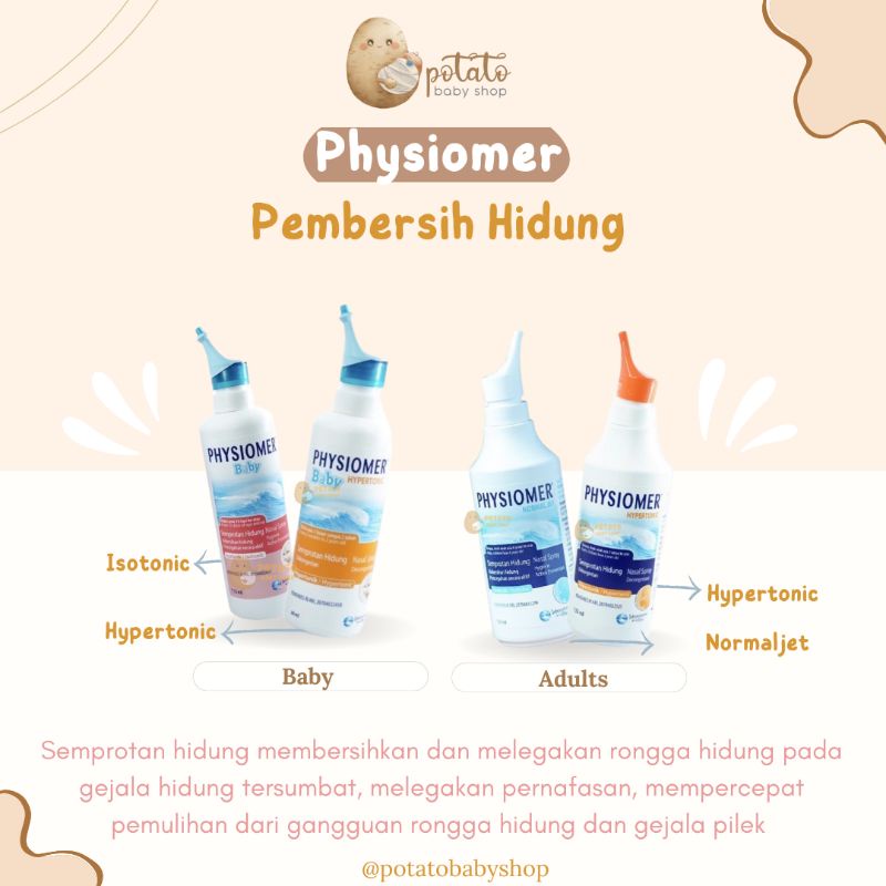 Physiomer Baby Nasal Spray / Hygiene &amp; Decongestant / Respimer