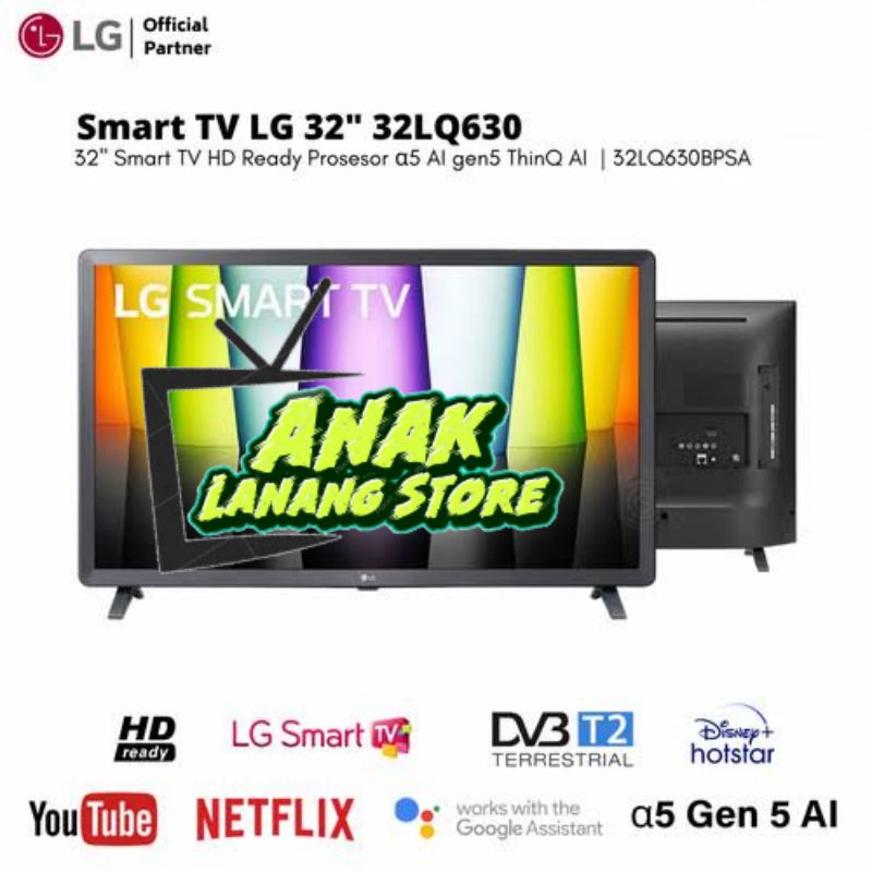 LG SMART TV 32 INCH 32LQ630BPSA SMART DIGITAL TV GARANSI RESMI LG