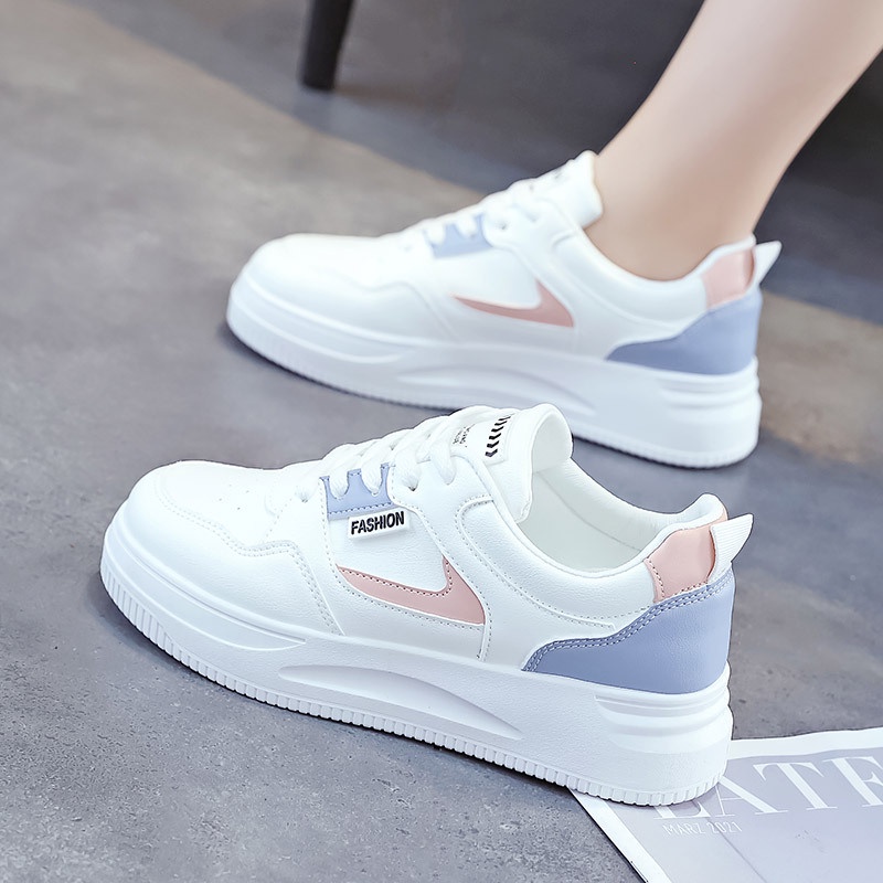 Sepatu Sneakers Import Wanita Dewasa Terbaru Casual Cewek Korea Kekinian Perempuan