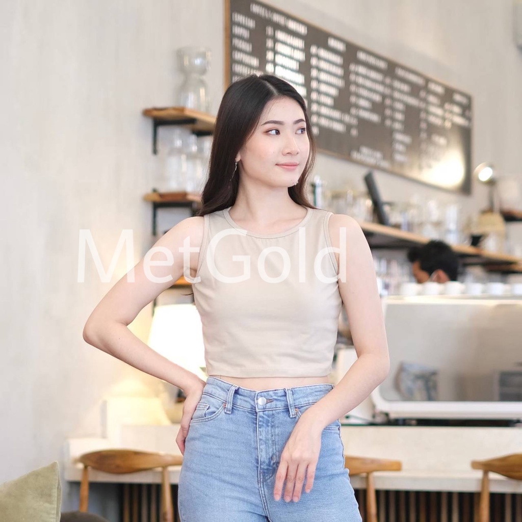 Sita Crop Tanktop Wanita Camisole Tank Top MetGold