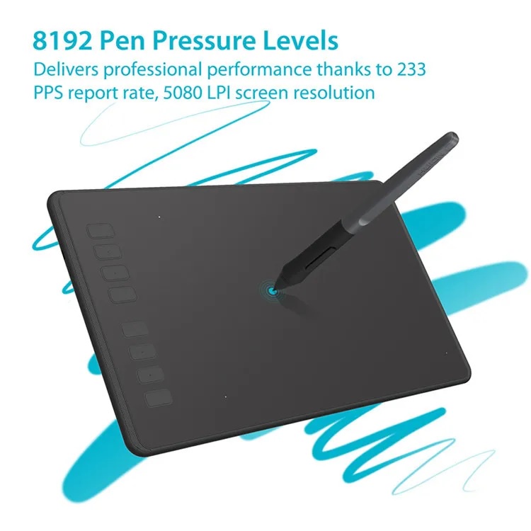 HUION INSPIROY H950P Graphics Drawing Tablet with Battery-free Pen PW100 - Tablet Gambar Ekonomis dari HUION