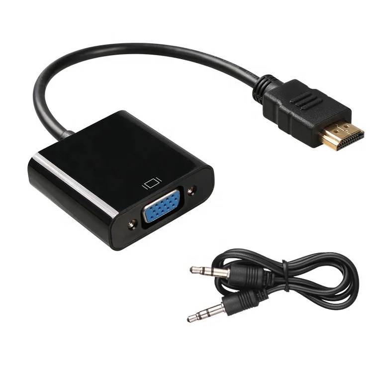 Konverter HDMI to VGA + AUX / HDMI TO VGA WITH AUDIO AUX