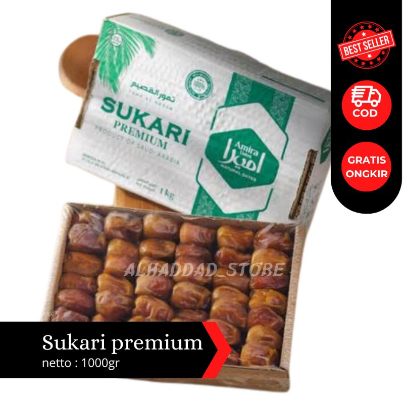 

Kurma Sukari Amira/Ranuna 1kg Grad A Super Premium Best Sukari