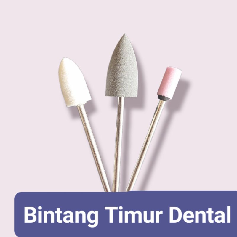 Bor Poles Gigi Palsu Acrylic dan Daimond Disc Potong Gigi palsu