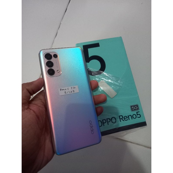 Oppo Reno 5 5G Ram 8 Rom 128GB (Second) fullset siap pakai