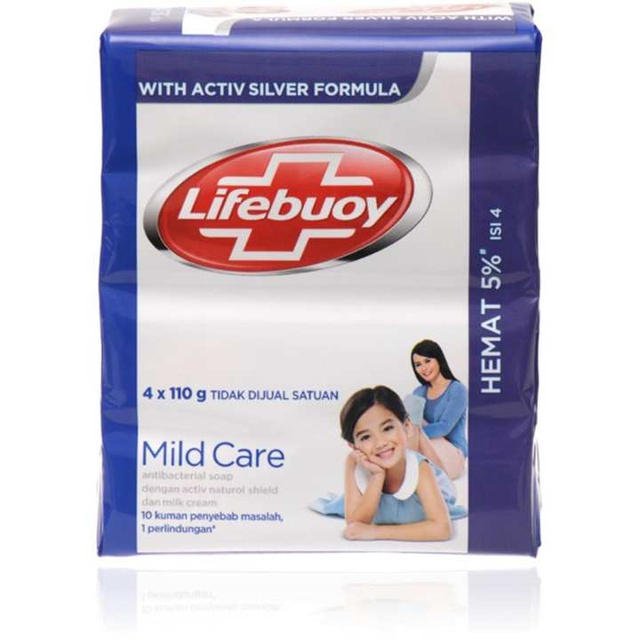 LIFEBUOY SOAP 4X110GR MILDCARE