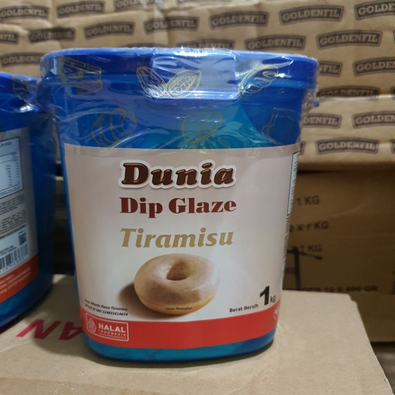 Dunia Glaze Tiramizu 1 kg Innova Glaze Tiramizu TIRAMIZU eco 1 kg dip glaze chocc 168 Toping topping