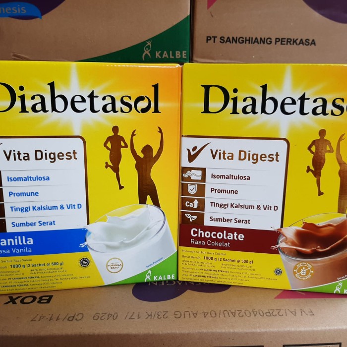 

[ COD ] diabetasol 1kg 1000 gr vanila/coklat - Vanila