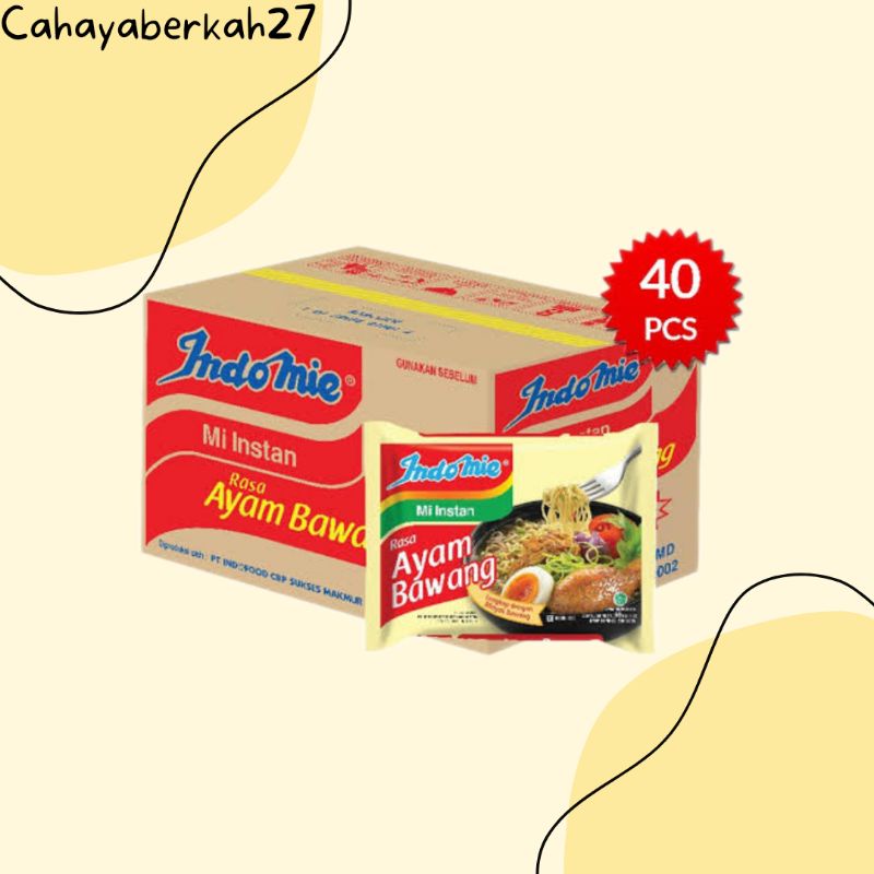 

Indomie Ayam Bawang Mie Instant 1 Dus 40pcs