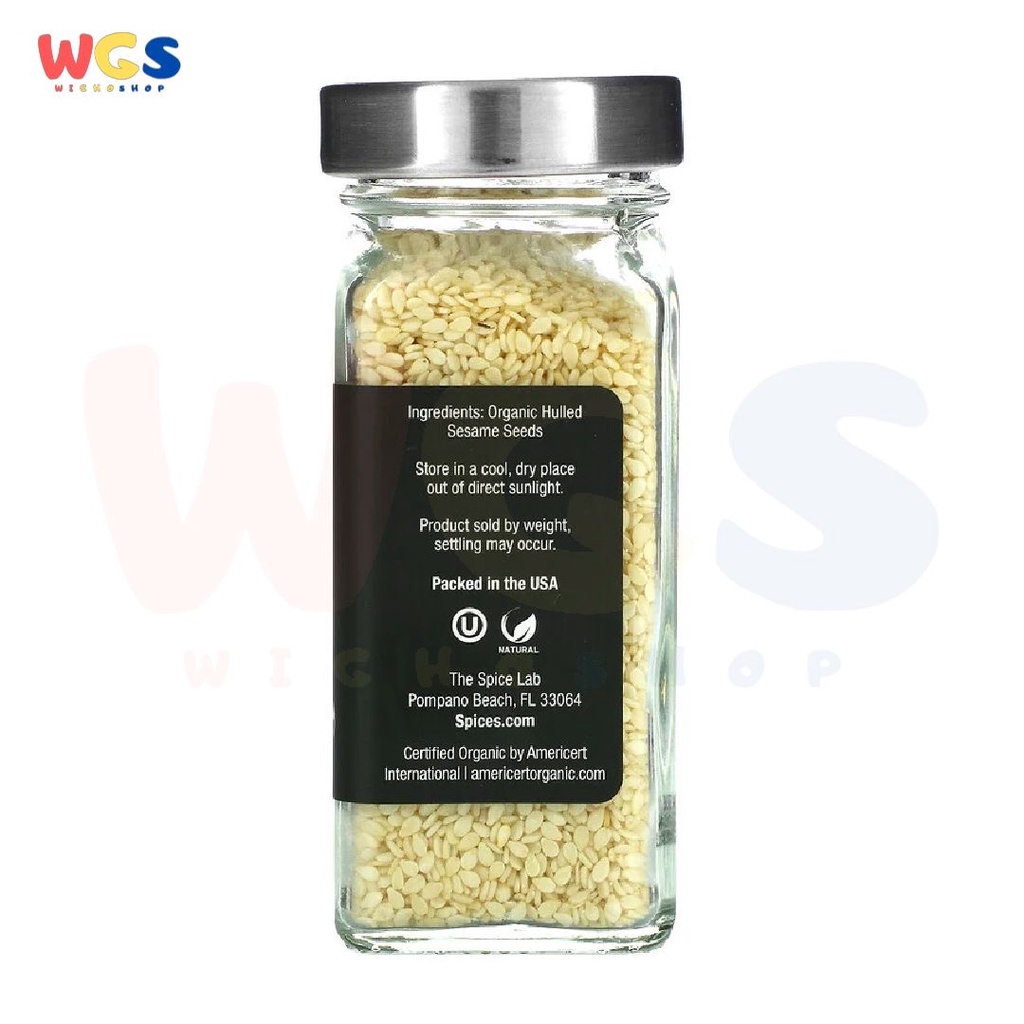 The Spice Lab Organic Hulled Sesame Seeds 2.2oz 62g