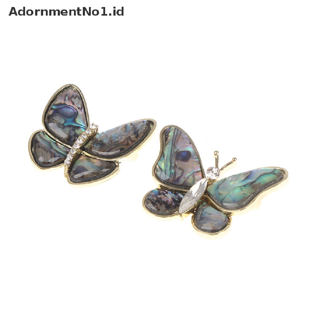 [AdornmentNo1] Kupu-kupu Bros Simulasi abalone Bros Wanita Pin Perhiasan Aksesori [ID]