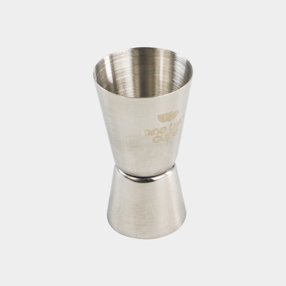 One Two Cups Gelas Ukur Jigger Bartender Double Shot 15 30 ml - LE2 - Silver - 7RHZ27SV