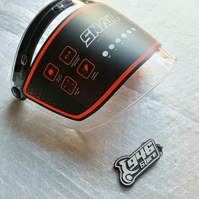 Kaca Helm Snail / Snail Visor Helm Vespa Flat F19A Clear