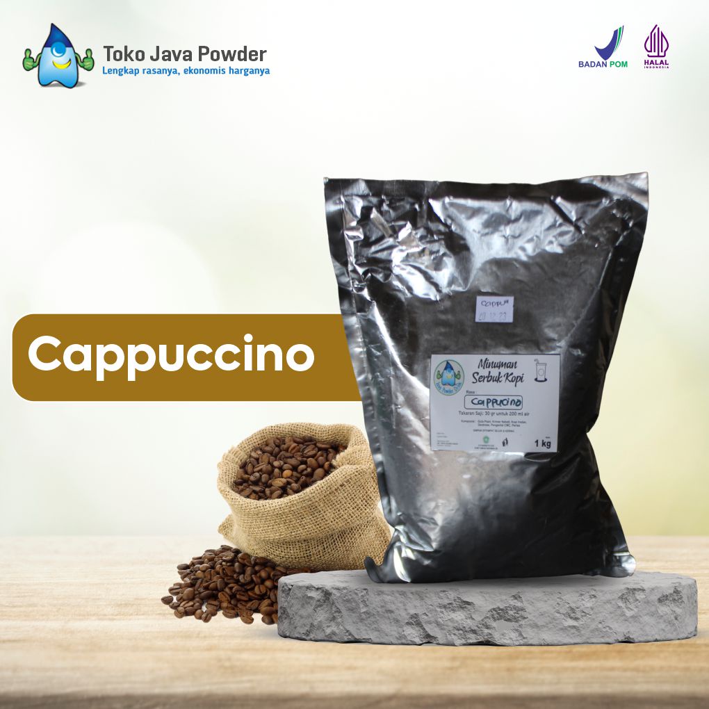 

Bubuk Minuman CAPPUCCINO Powder 1000 g - Java Powder Drink - BPOM & HALAL