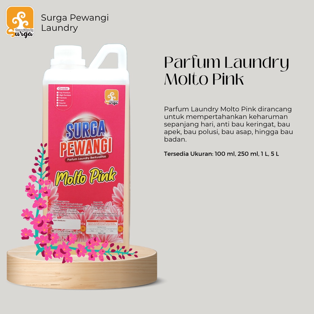 Parfum Laundry Molto Pink 1 Liter Pewangi Pakaian