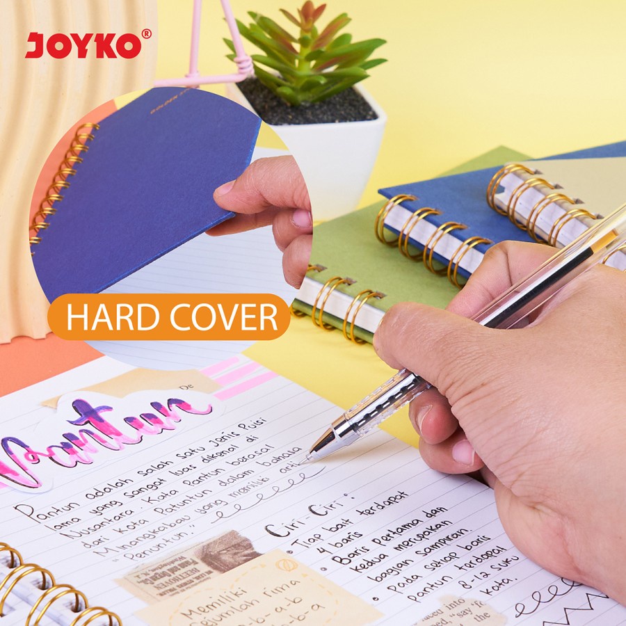 Ruled Notebook Buku Tulis Catatan Bergaris Spiral Joyko NB-721 A5