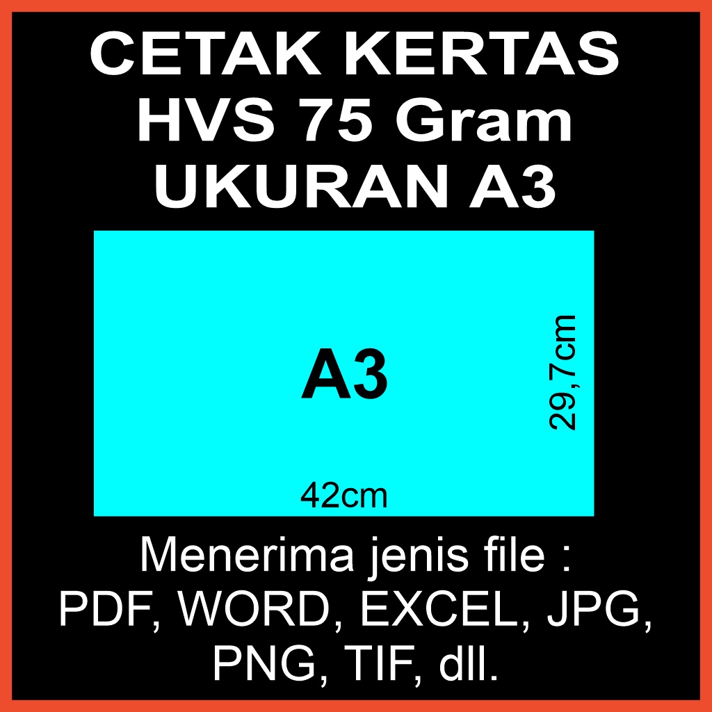 

Cetak Print Dokumen Tugas Sekolah Tugas Kuliah Kertas HVS ukuran A3 75gsm