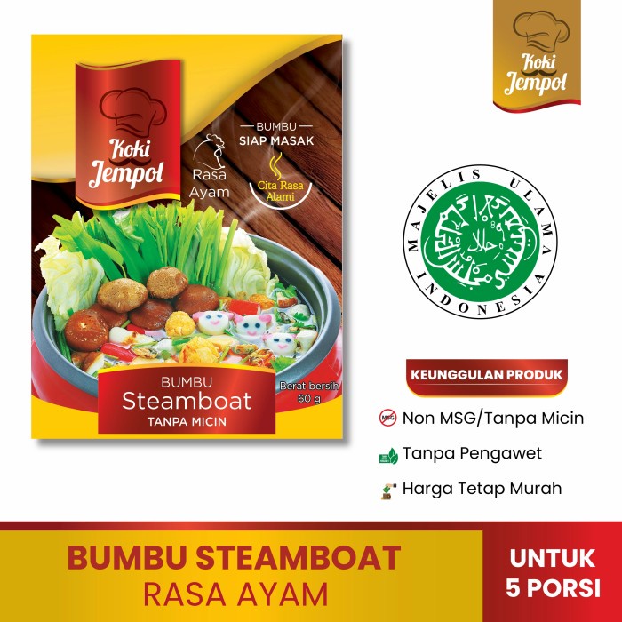 

+++++] Bumbu Steamboat NON MSG