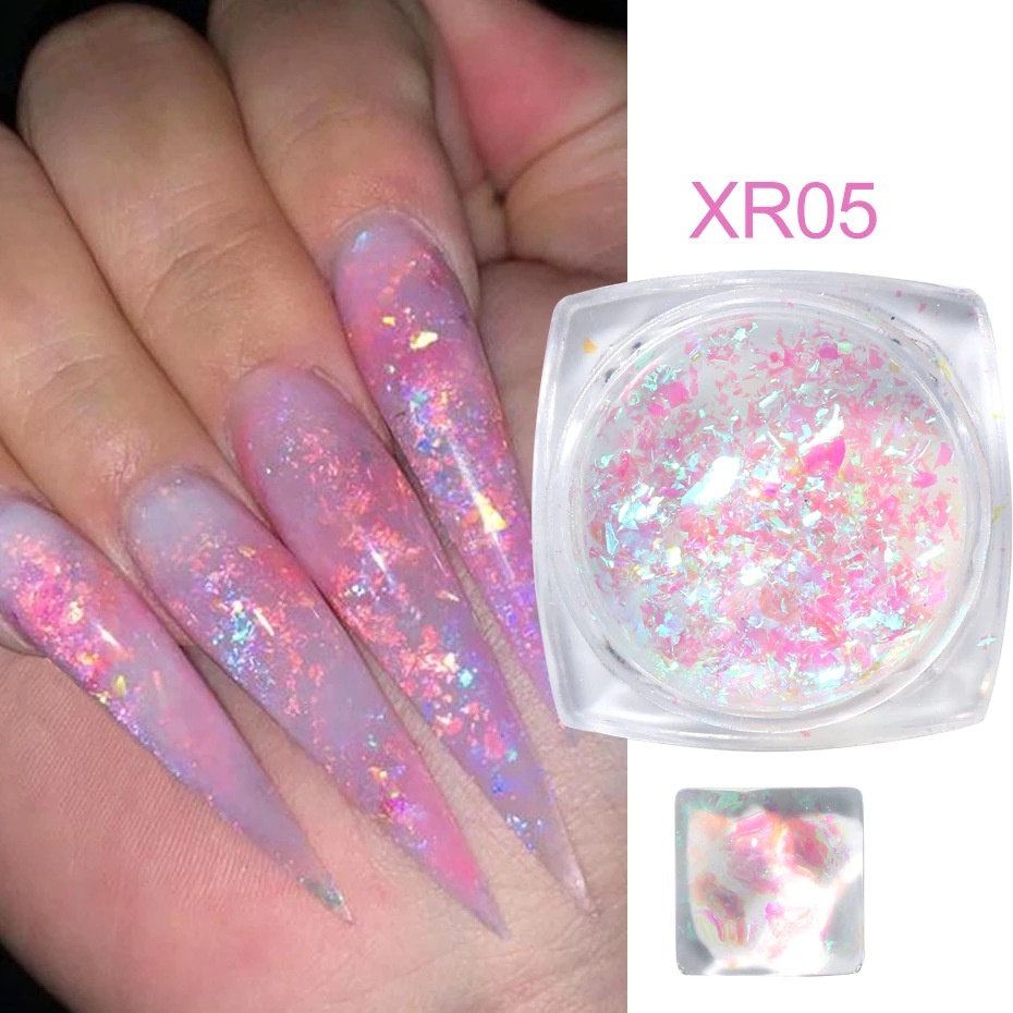 1 Botol Payet Glitter Cellophane Portable Untuk Nail Art / Manicure