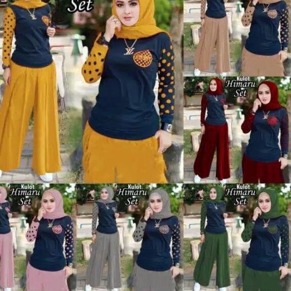 ♣ SETELAN HIMARU KULOT / SETELAN KULOT / CELANA KULOT SET / KULOT HIMARU SET ۩