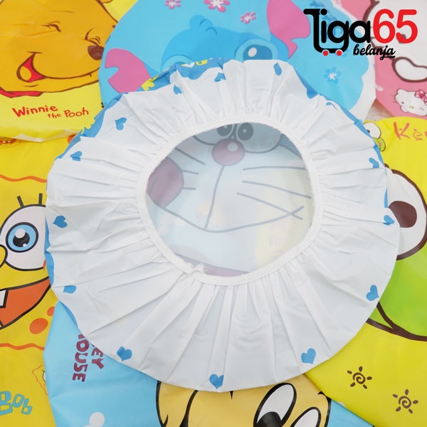 365 Shower Cap Karakter #41096 / Penutup Kepala Motif / Topi Mandi BerKarakter Lucu