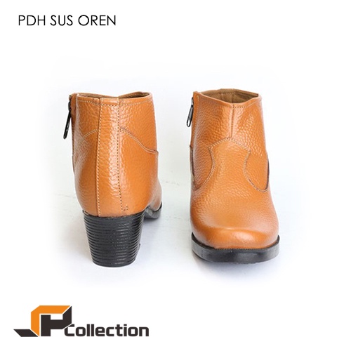 Sepatu PDH SUS Oren Wanita Original JAFERI Bahan Kulit Sapi Asli Jaminan Uang Kembali