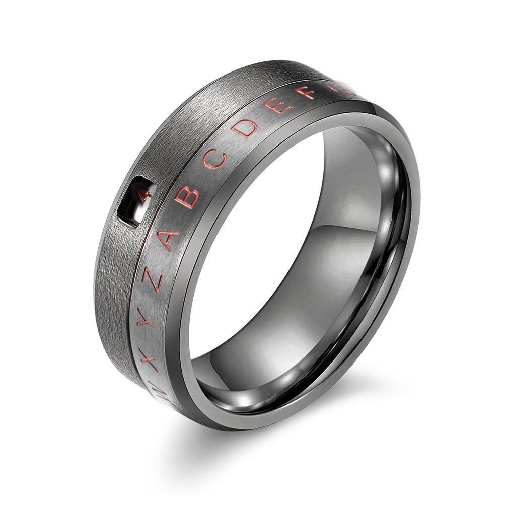 Cincin Jari Telunjuk Model Putar Bahan Titanium Steel Hypoallergenic Gaya Hipster Retro Untuk Unisex