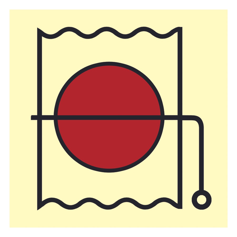 

STICKER SAFETY SIGN IMO PERKAPALAN FIRE DAMPER IN VENT 15X15 / STIKER SAFETY SIGN MURAH / STIKER KESELAMATAN