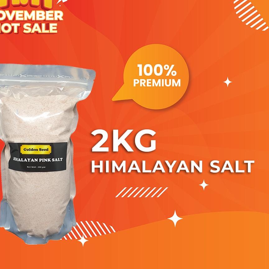 

QC PASS✔️⭐-GARAM HIMALAYA 2 KG PREMIUM - HIMALAYAN PINK SALT 2000 GR - 2000GR