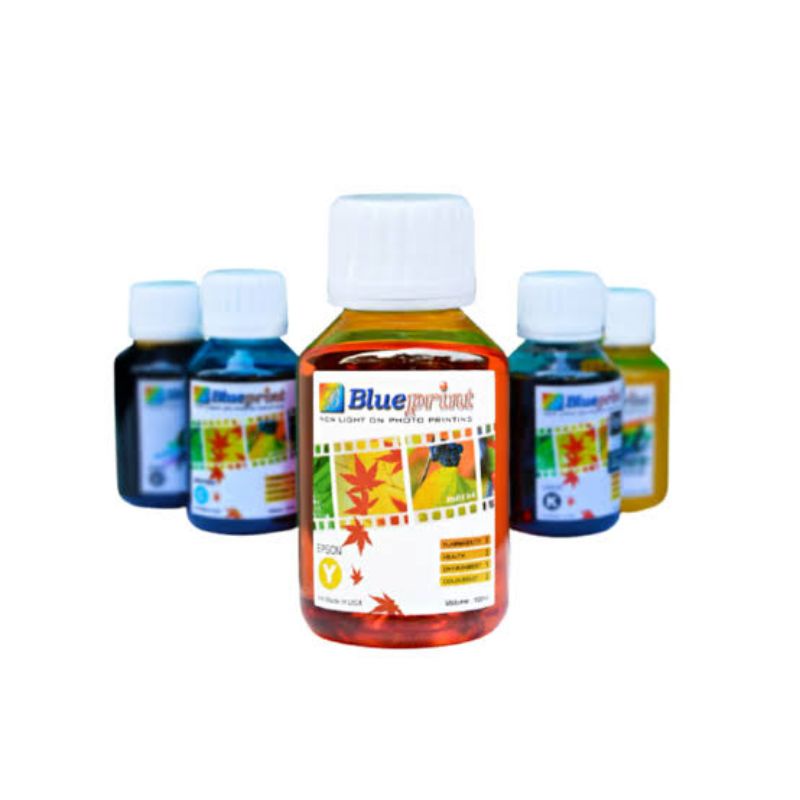 Paket 1 Set Tinta Blueprint Canon/Epson 100 ml untuk Semua Tipe Printer Canon/Epson