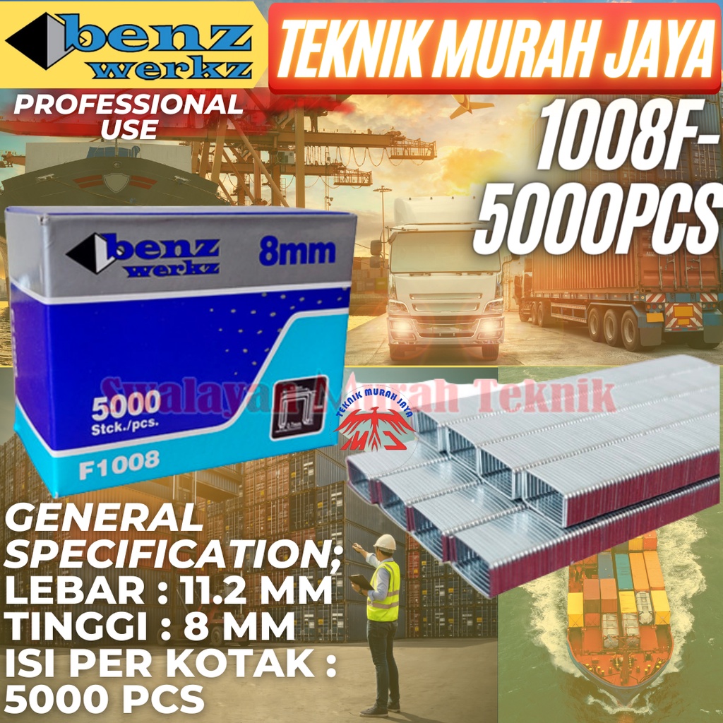 

Benz Isi Staples Tembak Tangan Manual 1008F Hand Stapler 8mm 5000pcs