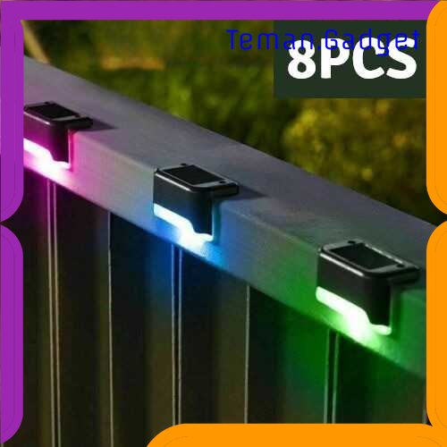 TG-LMP IWP Lampu Taman Hias Otomatis Deck Light Solar Power IP65 RGB 8 PCS - IW12