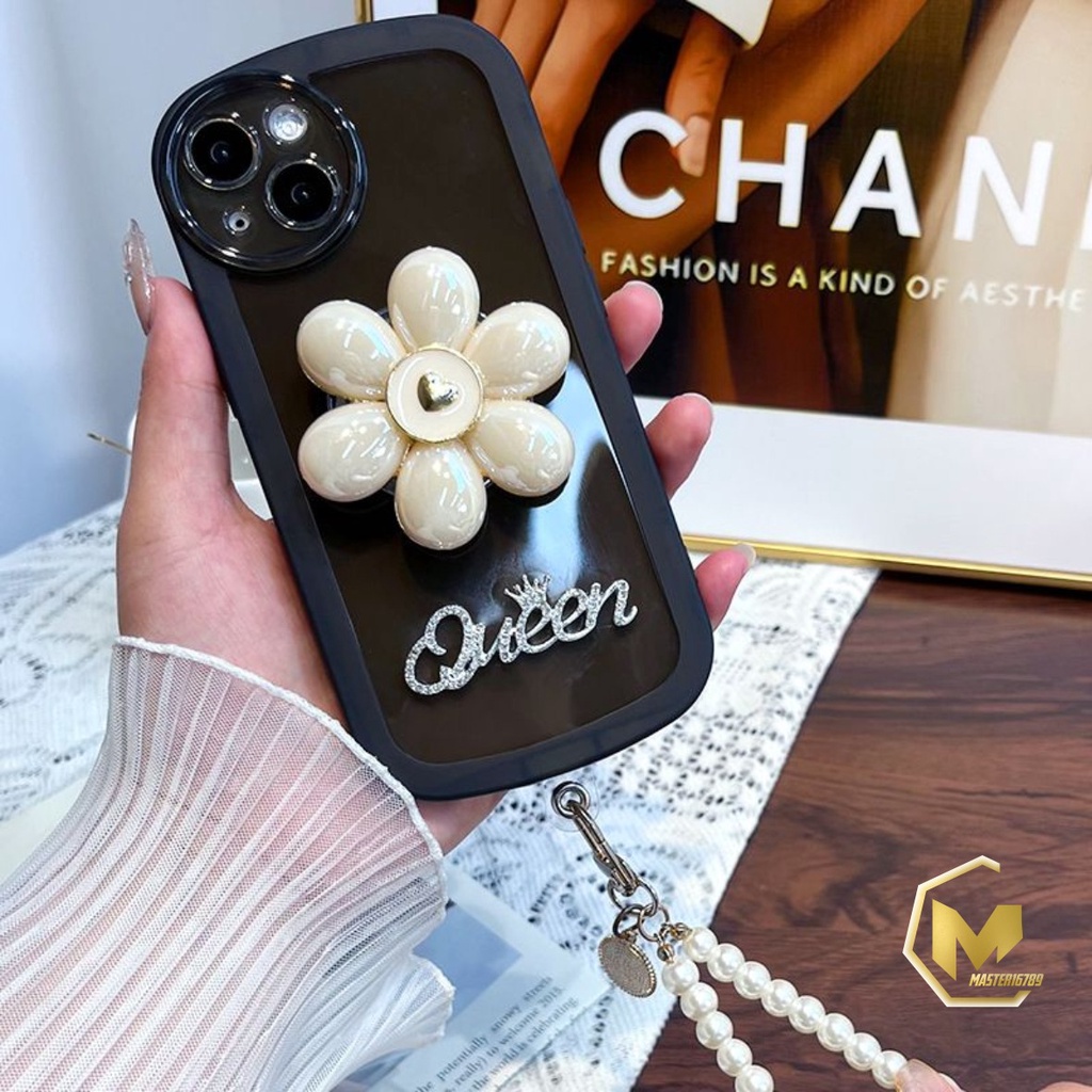 GC11 SOFTCASE POP FLOWER LANYARD FOR XIAOMI REDMI 6A 8 8A 9 PRIME 9A 9C 10A 10 10C C40 NOTE 8 9 10 11 PRO 11E 11S POCO M3 X3 PRO NFC MA3980