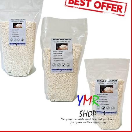 

✼ Beras Shirataki Sirataki Konnyaku Shiratake Rice Kering Halal Diet Keto Porang 150Gr 250Gr 500Gr 1Kg DEBM ♢