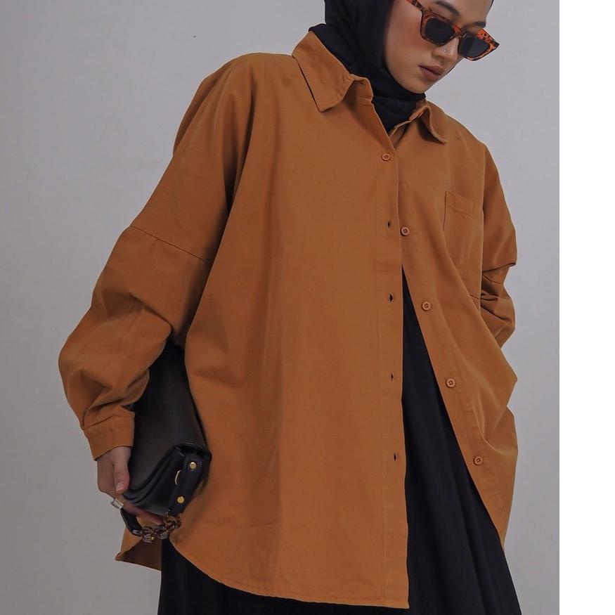 ➣ Myrubylicious DAGESTAN COLOUR OVERSIZED DENIM SHIRT ۝