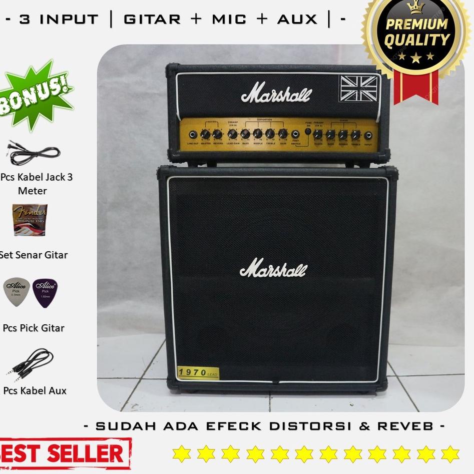 Promo Ampli Gitar & Bass 3 Input 12 Inch Marshall Head Cabinet