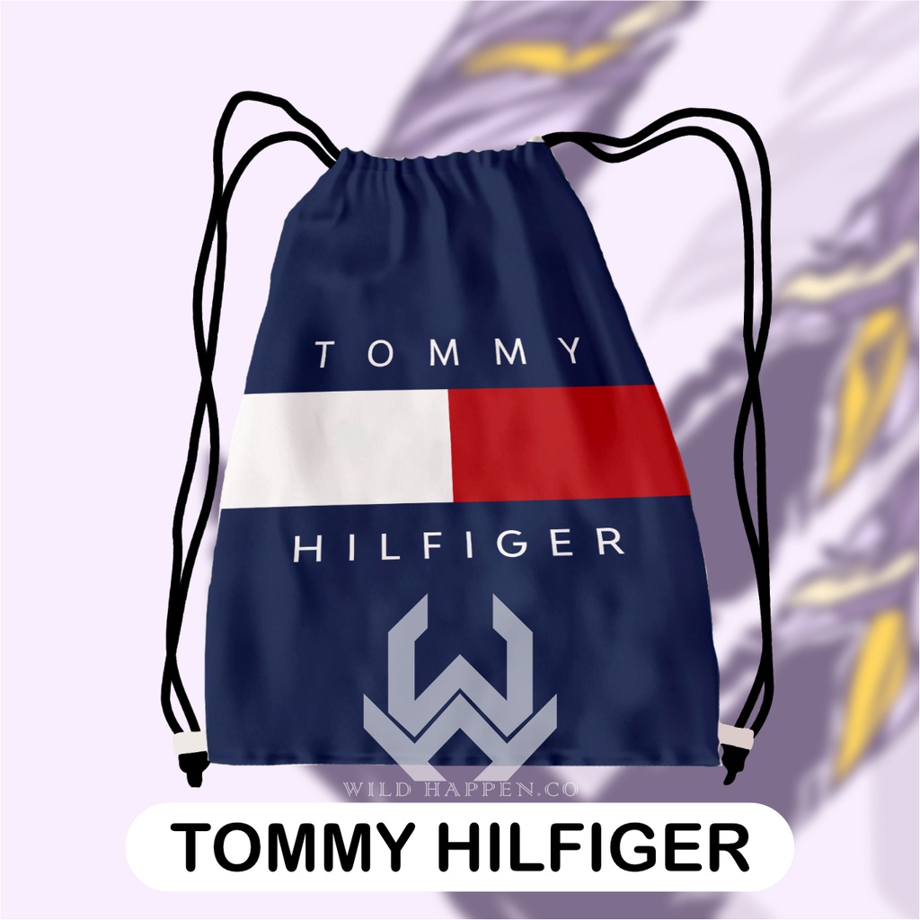 Tas Serut / String Bag Full Print Tommy Hilfiger