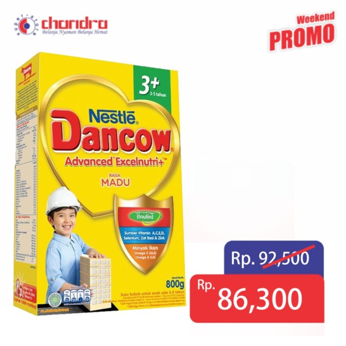 

[ COD ] DANCOW BALITA 3+ COKLAT/VANILA/MADU 800GR - MADU