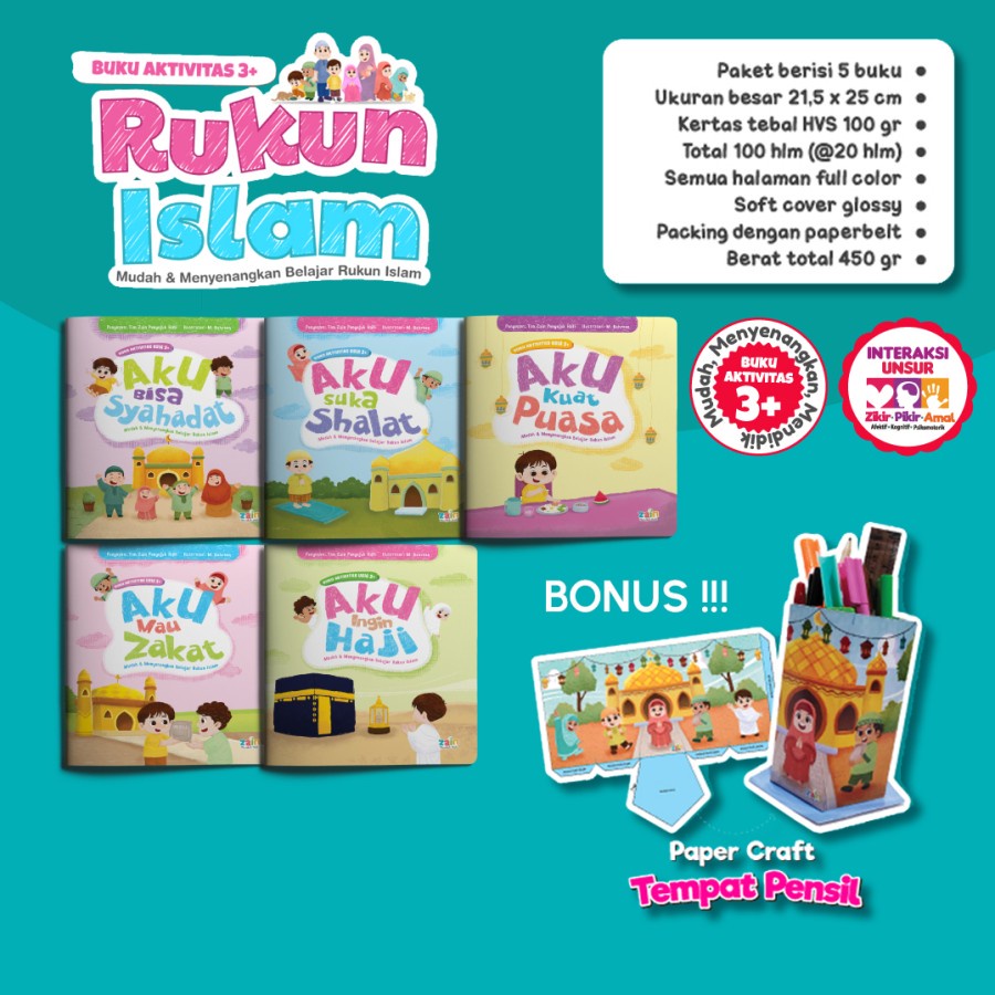 

Buku Bacaan Anak Mudah Dan Menyenangkan Belajar Rukun Islam - pustaka zain