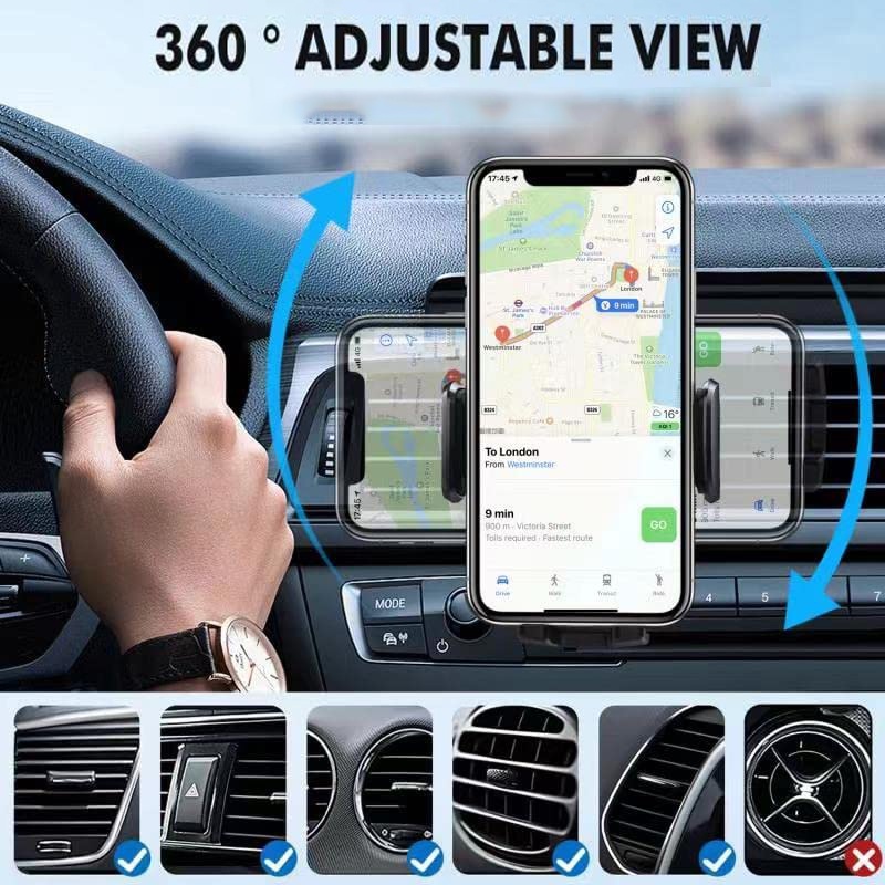 Klip Ventilasi Udara Mobil Kepala Bola 17mm/aksesoris Dudukan Ponsel Otomatis Universal Yang Dapat Diputar/Bracket GPS Telepon Cars Air Outlet Hook