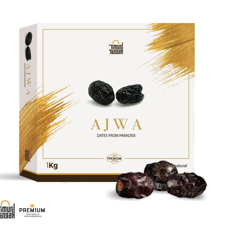 

✨TERBARU✨ Kurma Ajwa 1 Kg Premium Timur Tengah Kurma Nabi Asli Madinah High Quality buruan