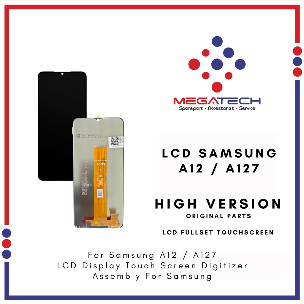 LCD Samsung A12 Fullset Touchscreen - ORI