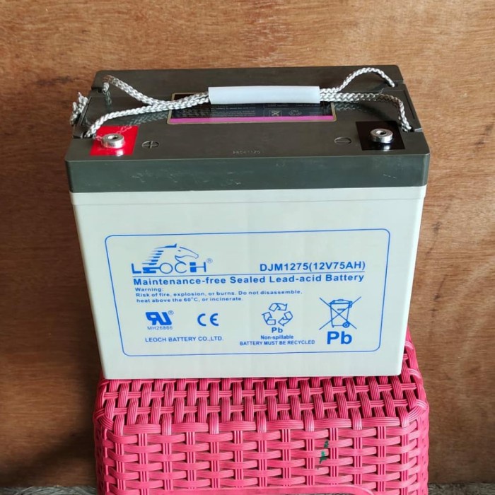 battery aki vrla leock 12v 75ah