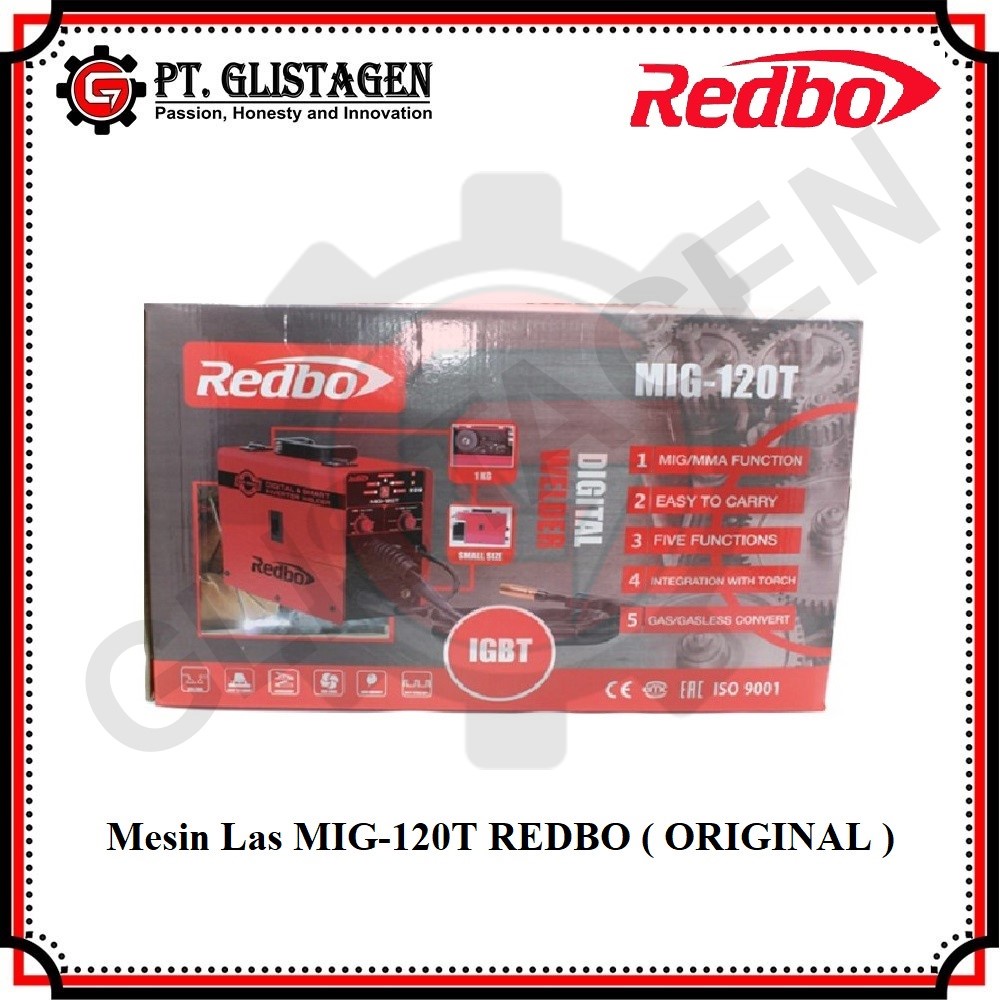 REDBO MIG 120T Mesin Las MIGi 120T Redbo + Kawat Flux 1KG