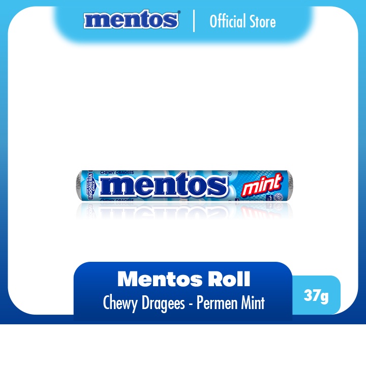 

Mentos Chewy Dragees Mint Roll 37g - Permen Mint