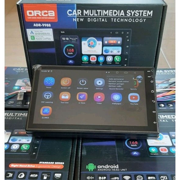 Head Unit Android ORCA ADR 9988 Soket Plug And Play NISSAN