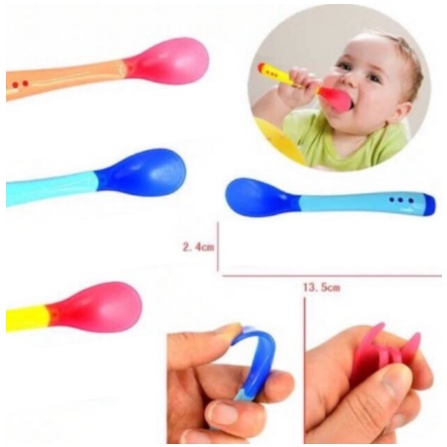 Mangkok Set Bayi Anti Tumpah Set MPASI Sensor Panas Tempat Makan Bayi Silicon Mangkok Anti Slip Alat Makan Bayi